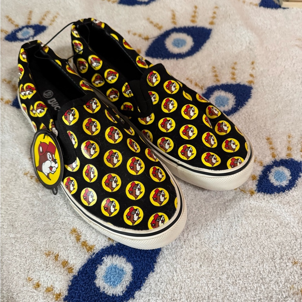 Unisex Slip-On Shoes with Cartoon Buc-ee’s